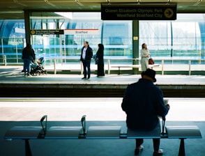 a person sitting on a bench