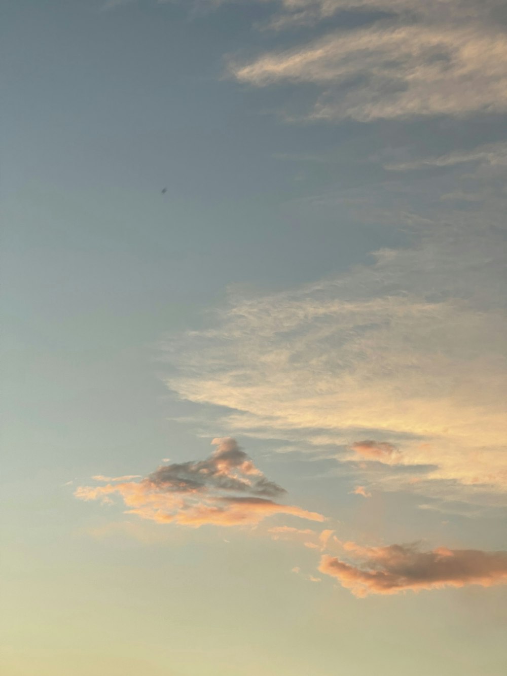 a blue sky with clouds