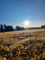 A thoughtful rugby player reflecting at sunset, symbolizing transition and new beginnings.