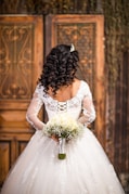 a person in a wedding dress