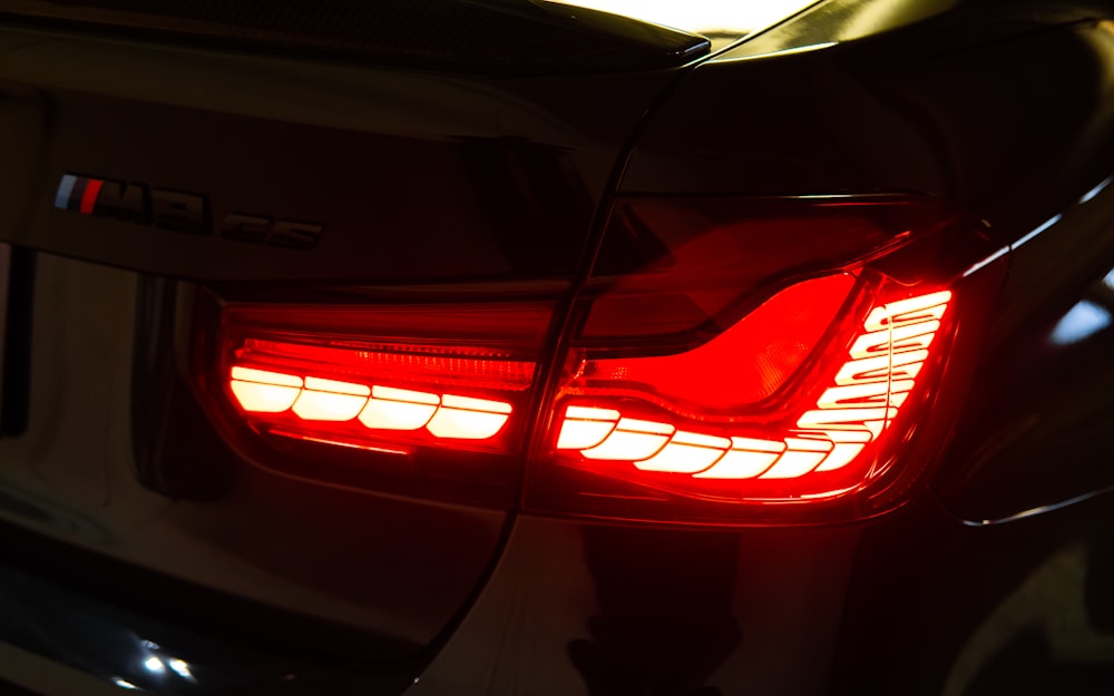 the back of a car with its lights on
