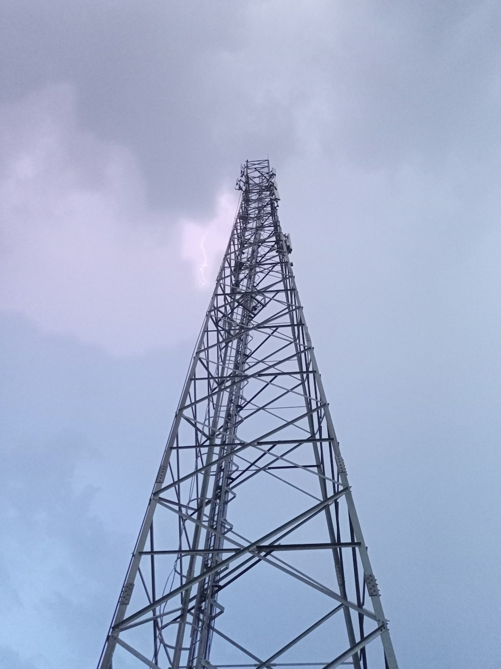 a tall metal tower