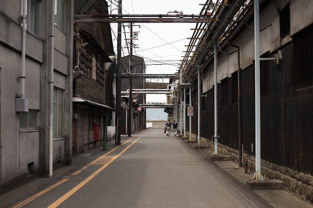 a street with buildings on both sides