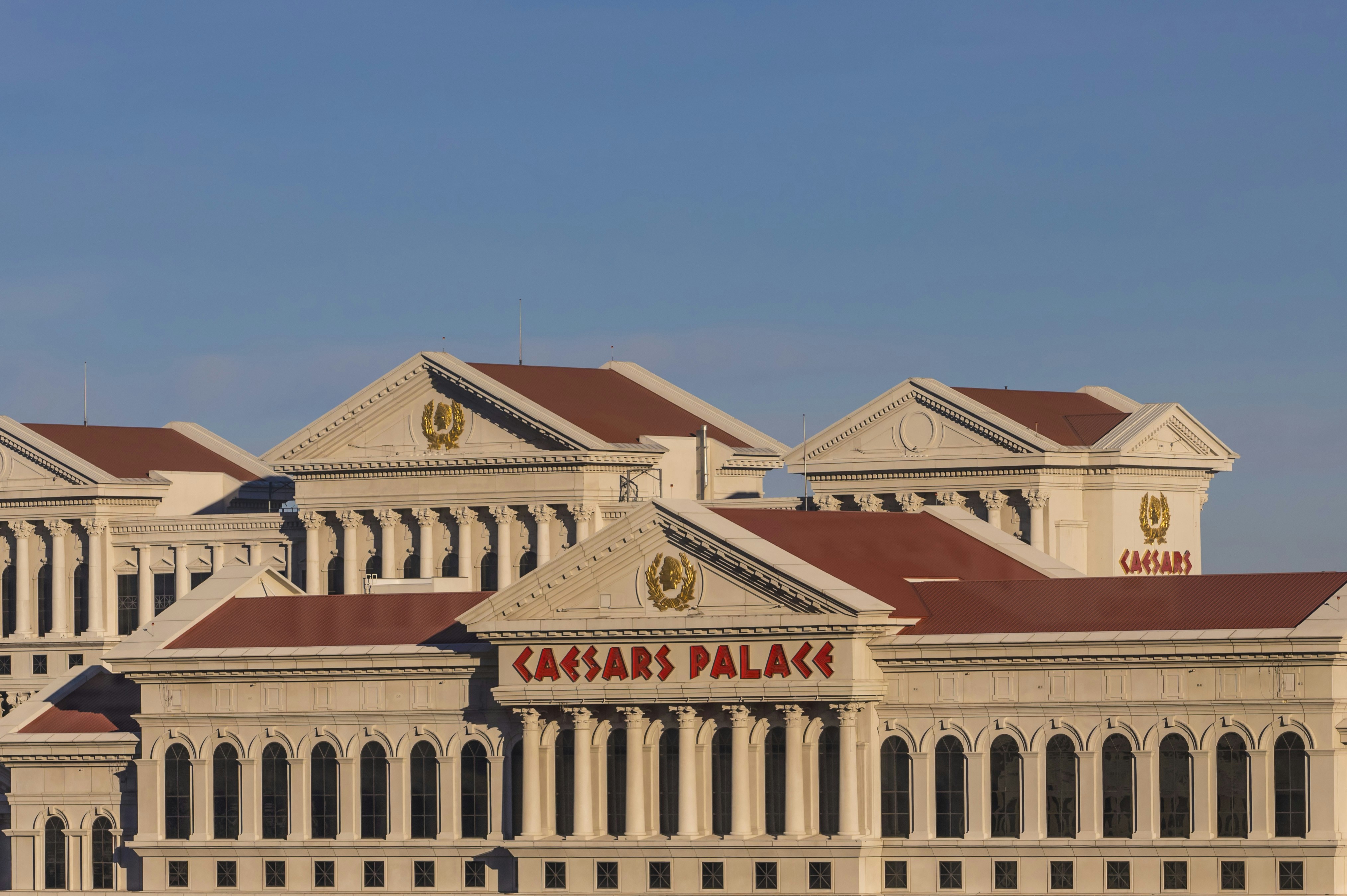 a large building with a sign on it