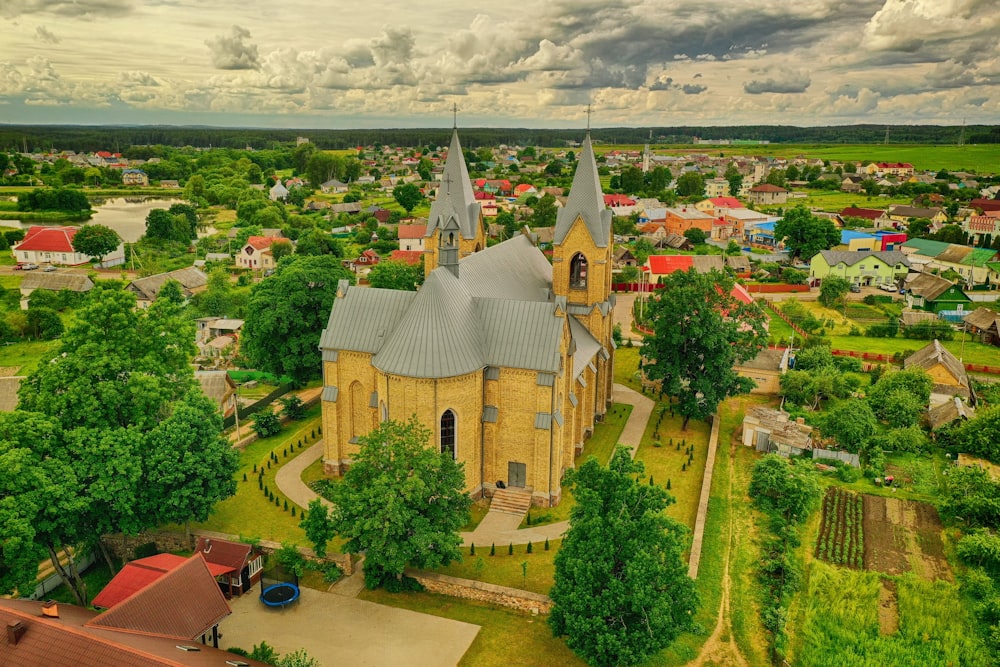 a church in a town