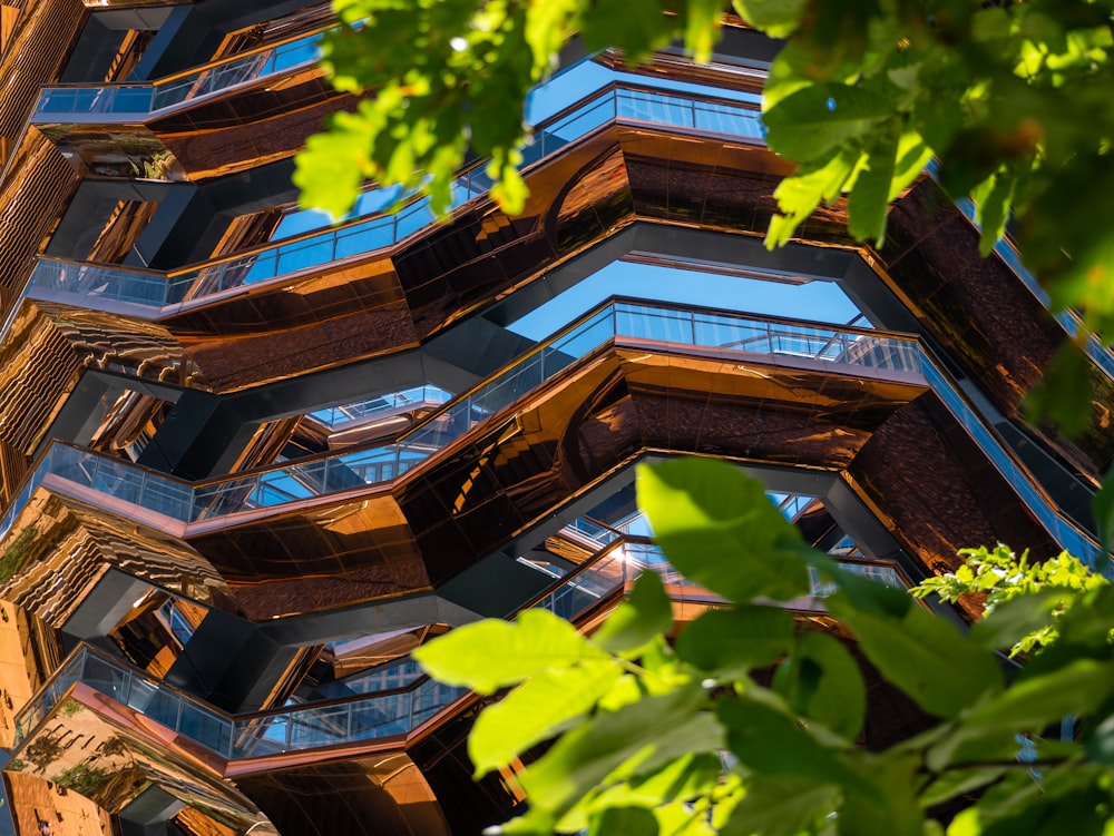 a group of buildings with trees