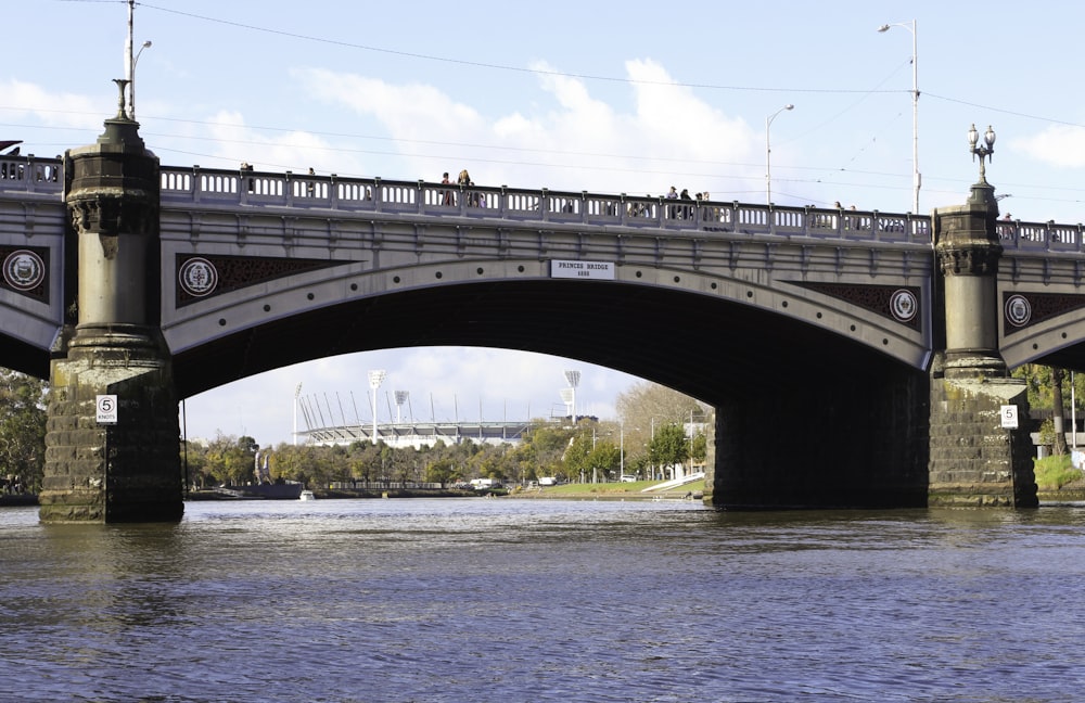 a bridge over a river