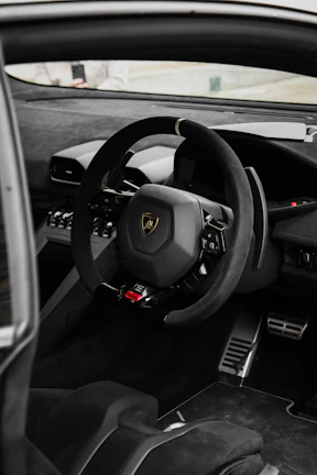 the interior of a car