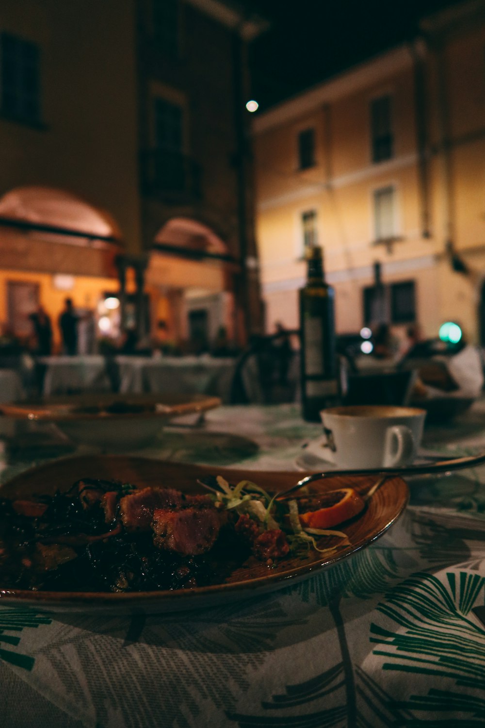 a plate of food on a table