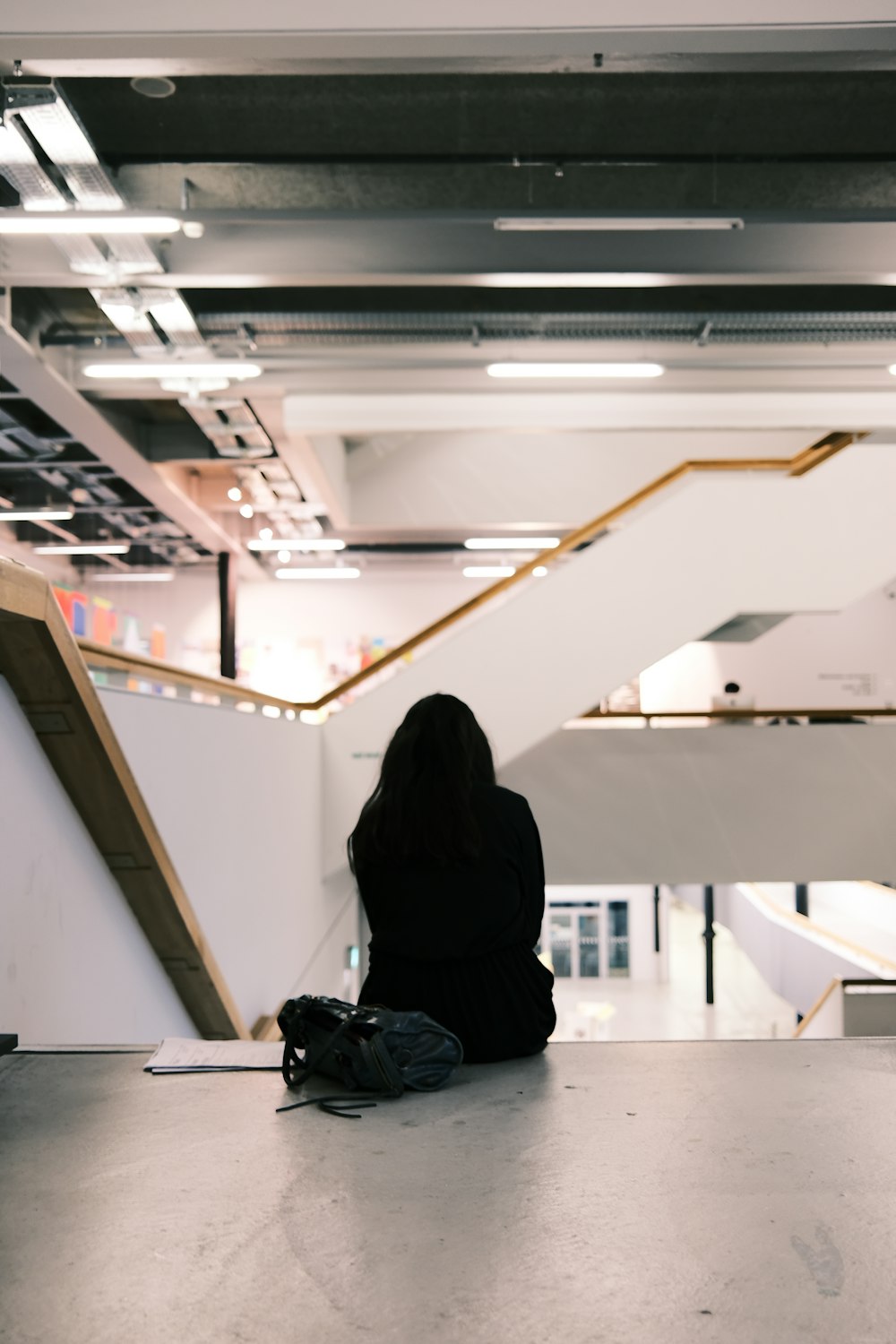 a person sitting on the floor