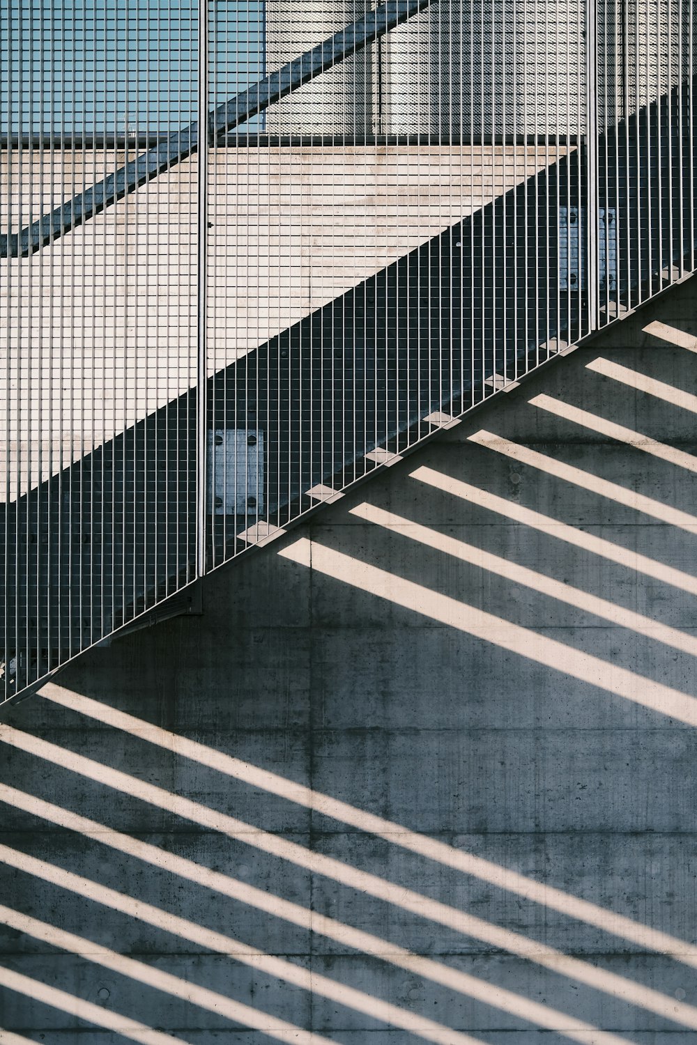 a bridge with metal railings