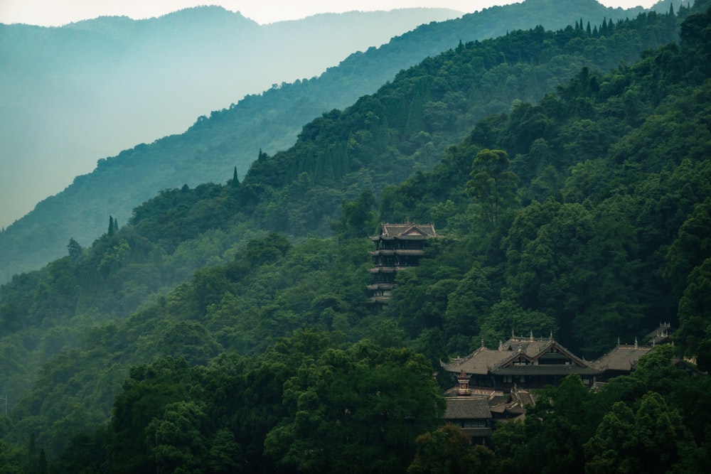 a building on a hill