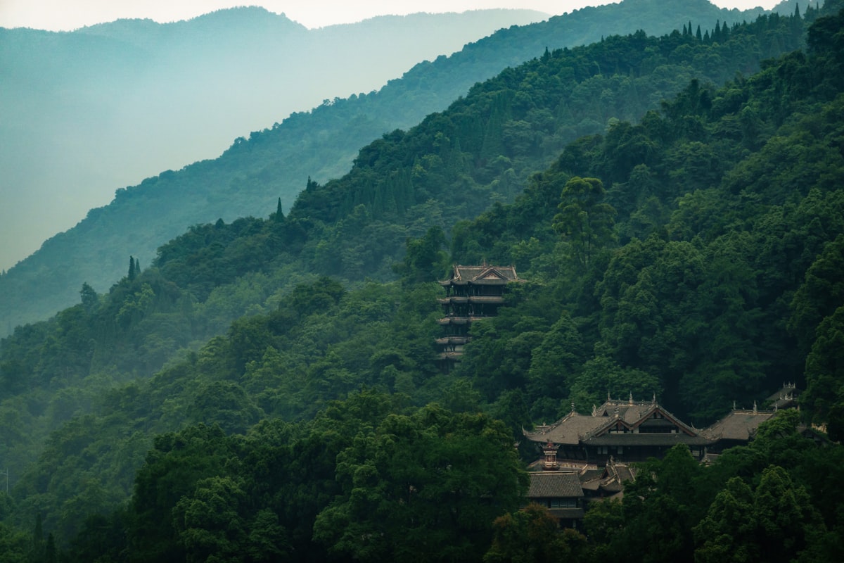 Chengdu Jinli Ancient Street with red lanterns and Qing architecture