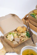 a basket of food