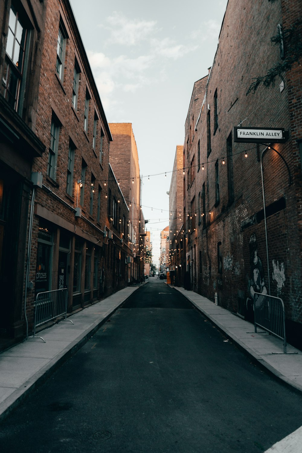 a street with buildings on either side