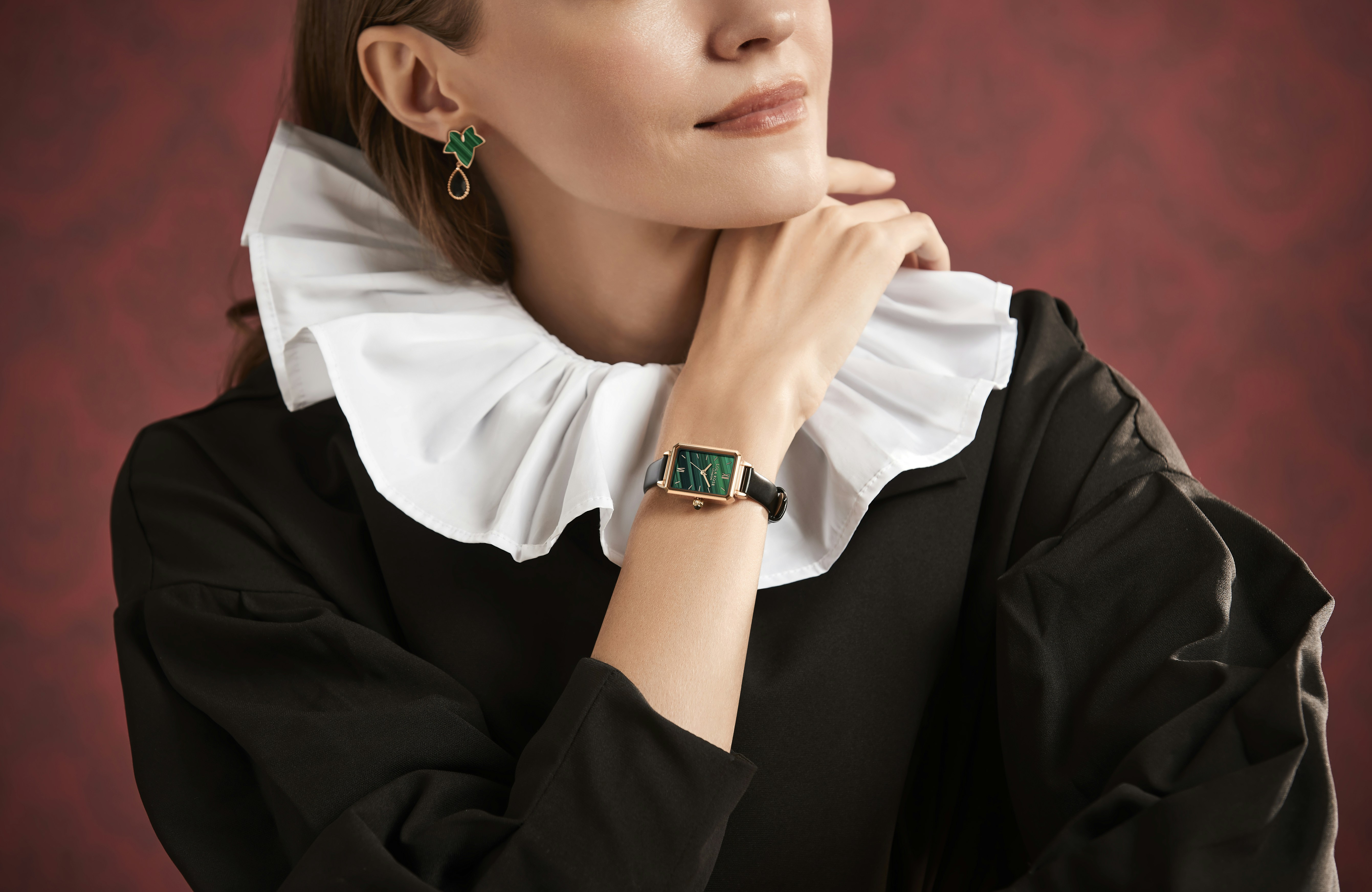 Elegant Christian woman portrait