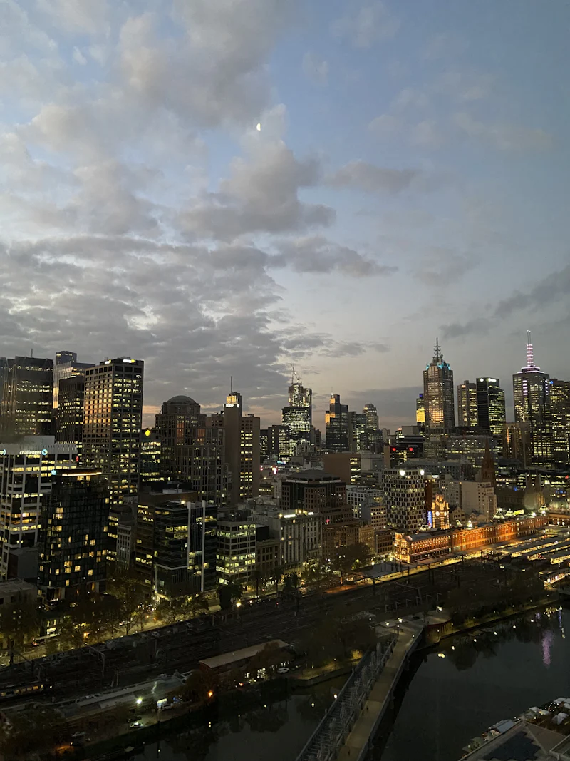 Melbourne skyline and Southbank