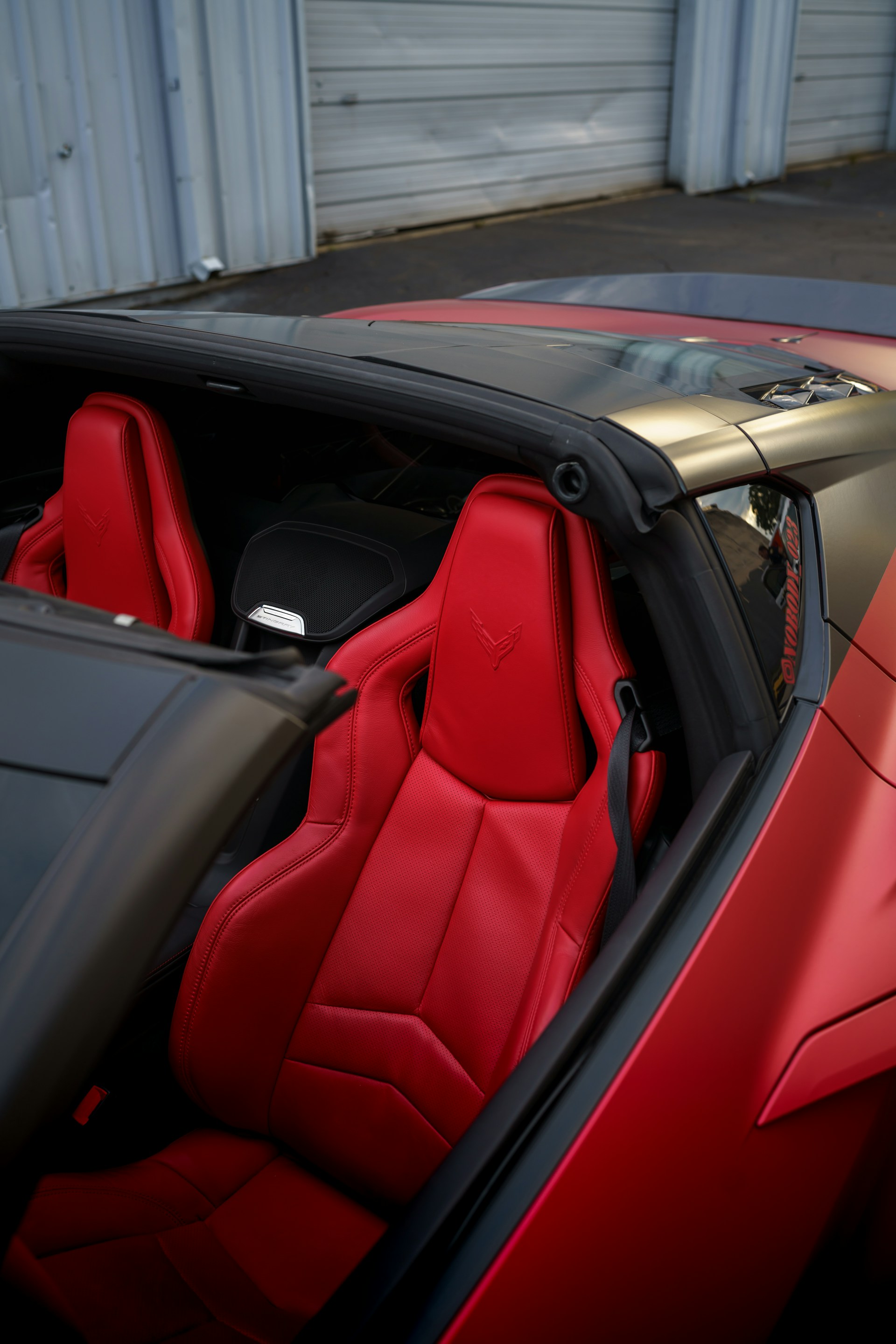 the inside of a car