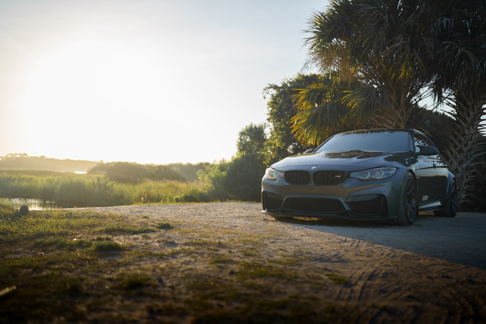 a car parked on a road