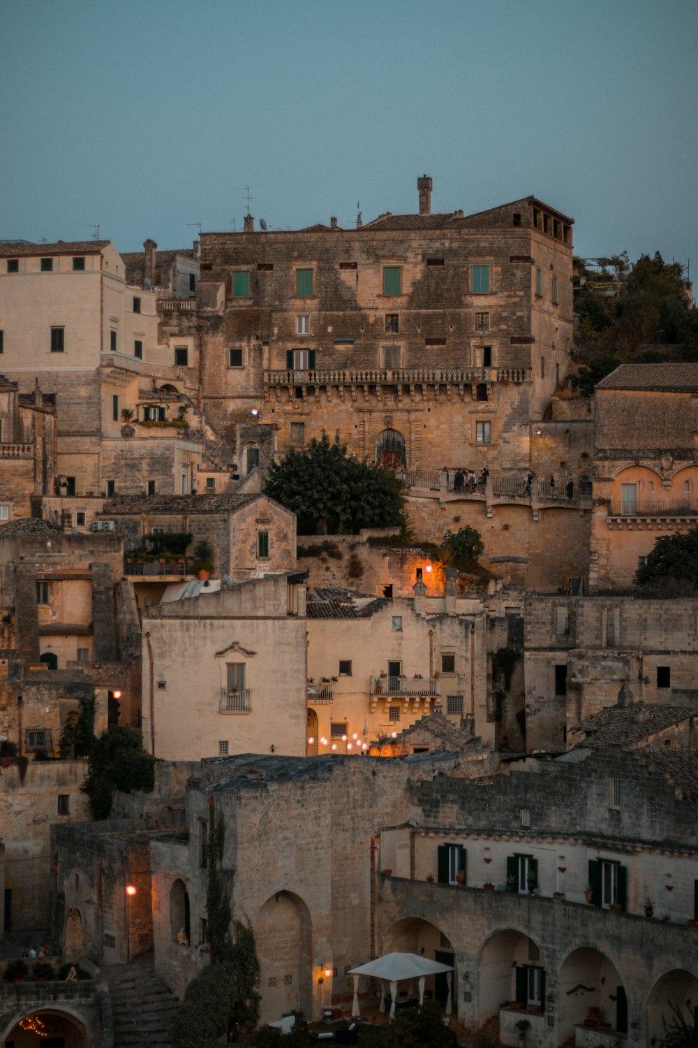 a castle on top of a building