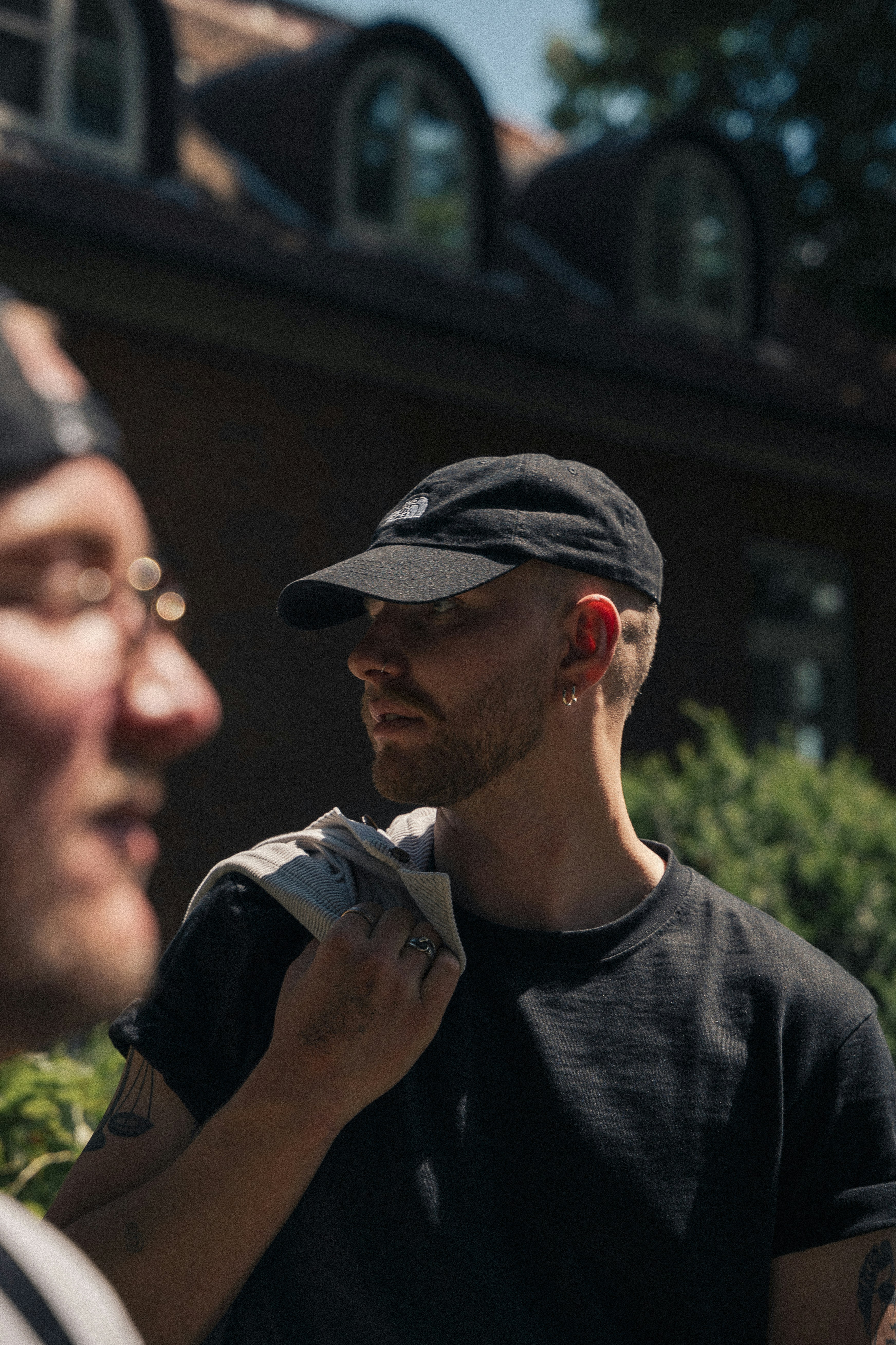 a man holding a bottle