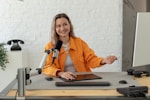 a person sitting at a desk