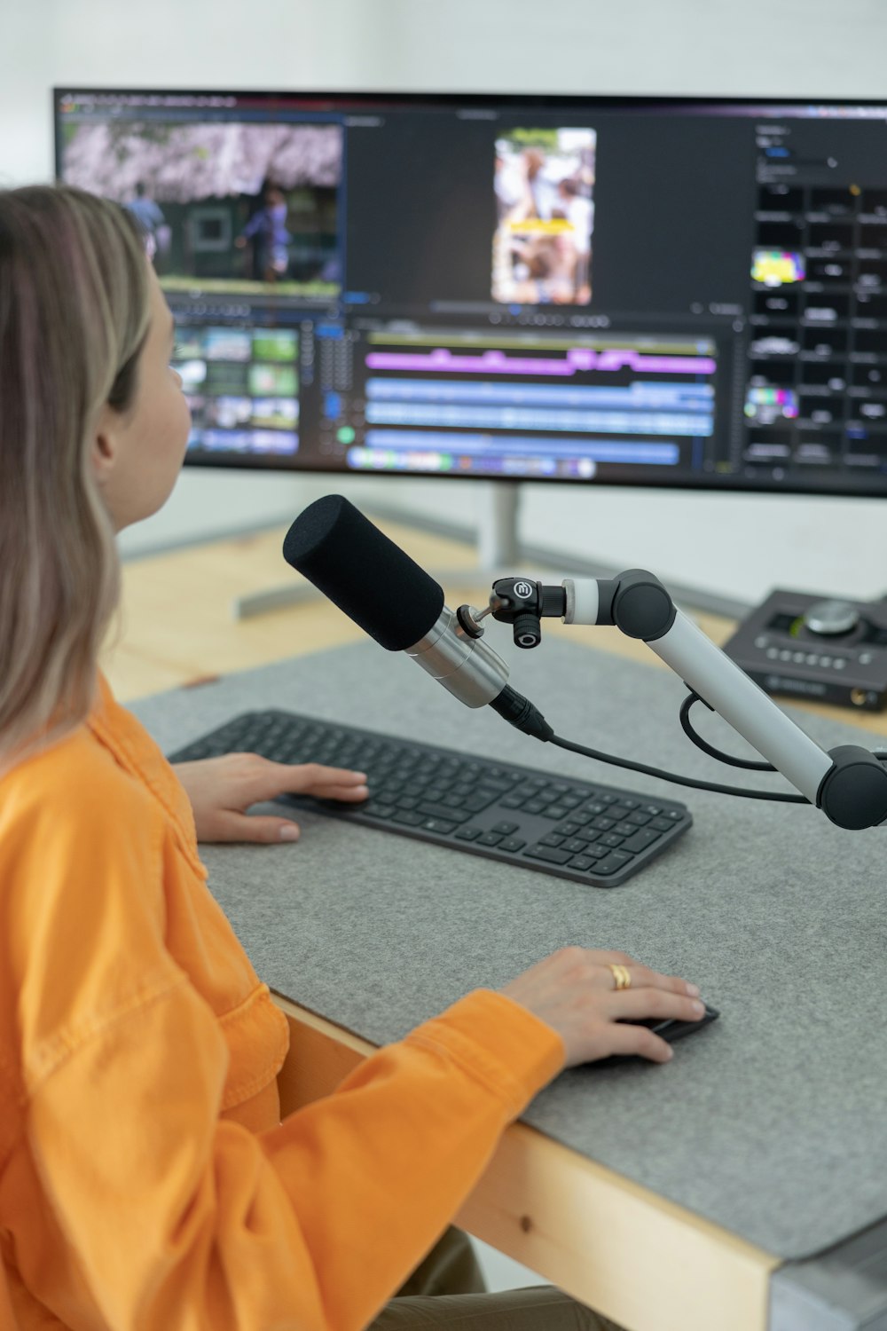 a person using a computer