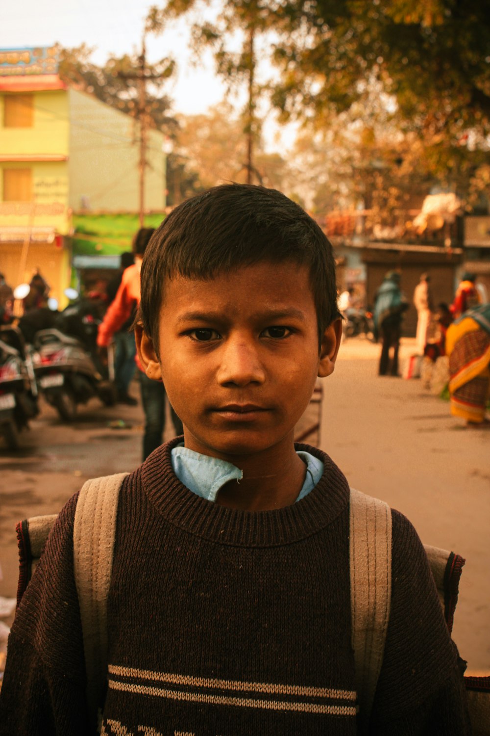 a boy taking a selfie