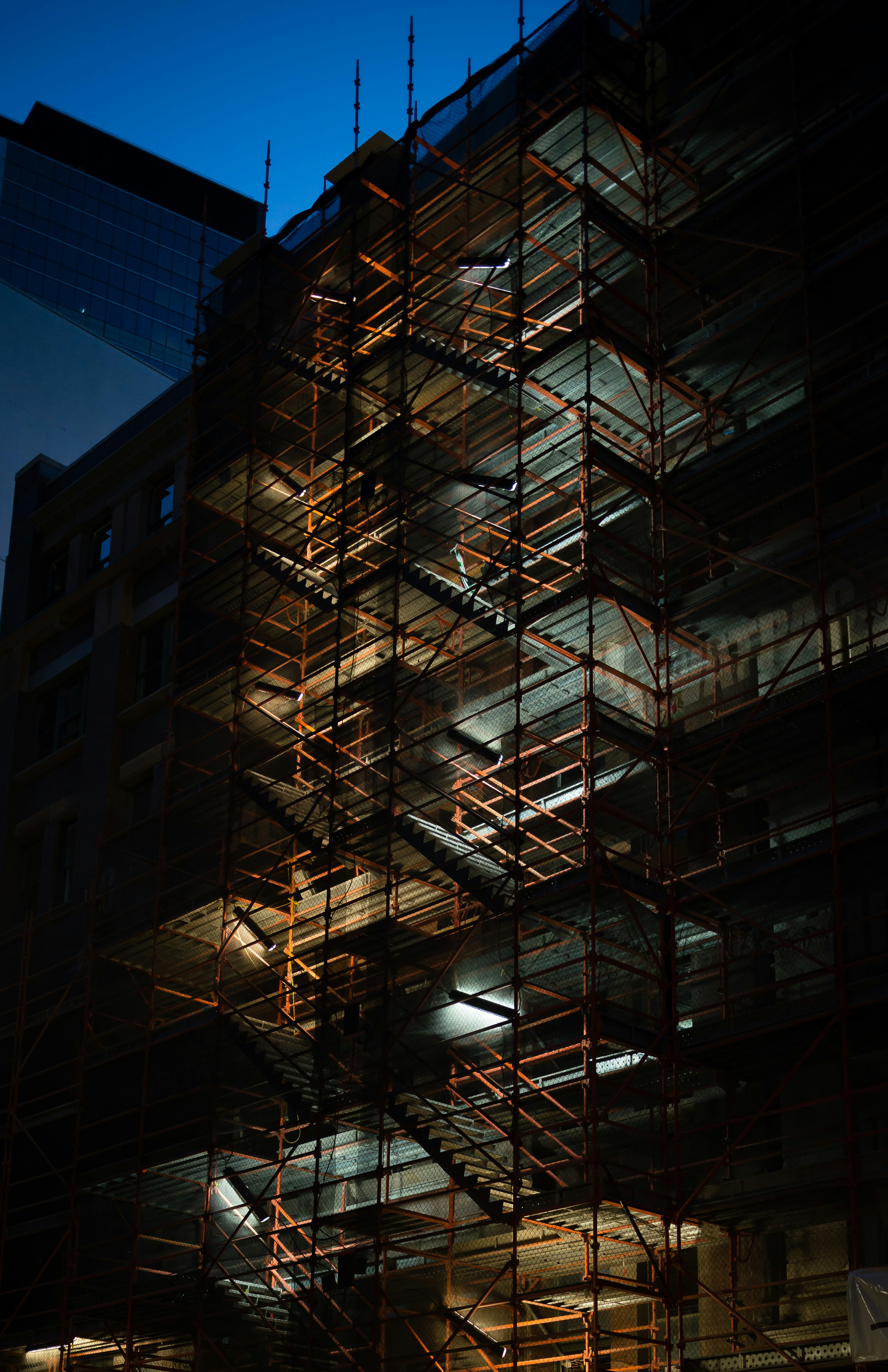 a building with glass windows