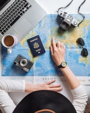 a person with their hands up