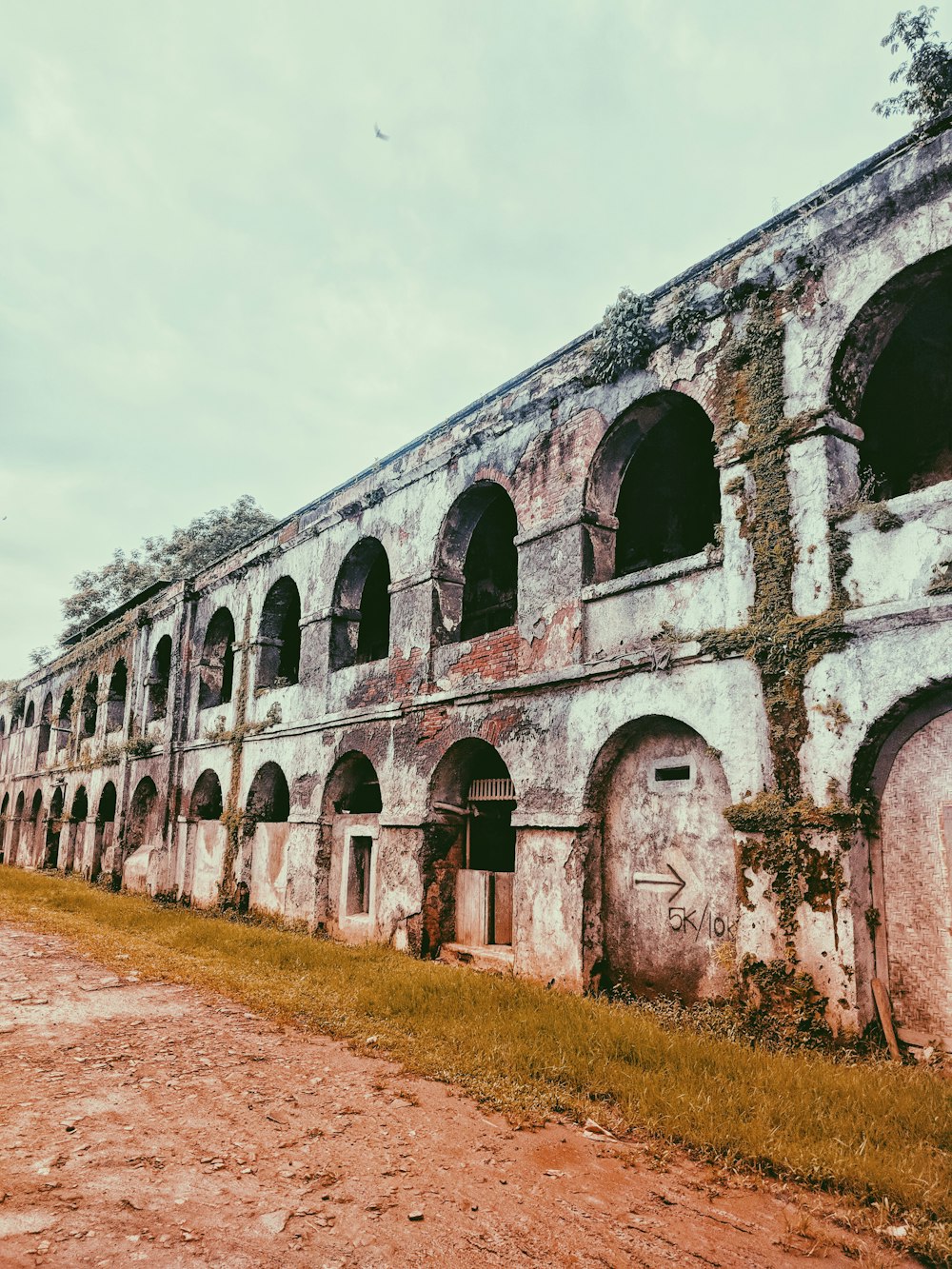 an old stone building