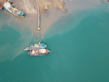 a group of ships in the water