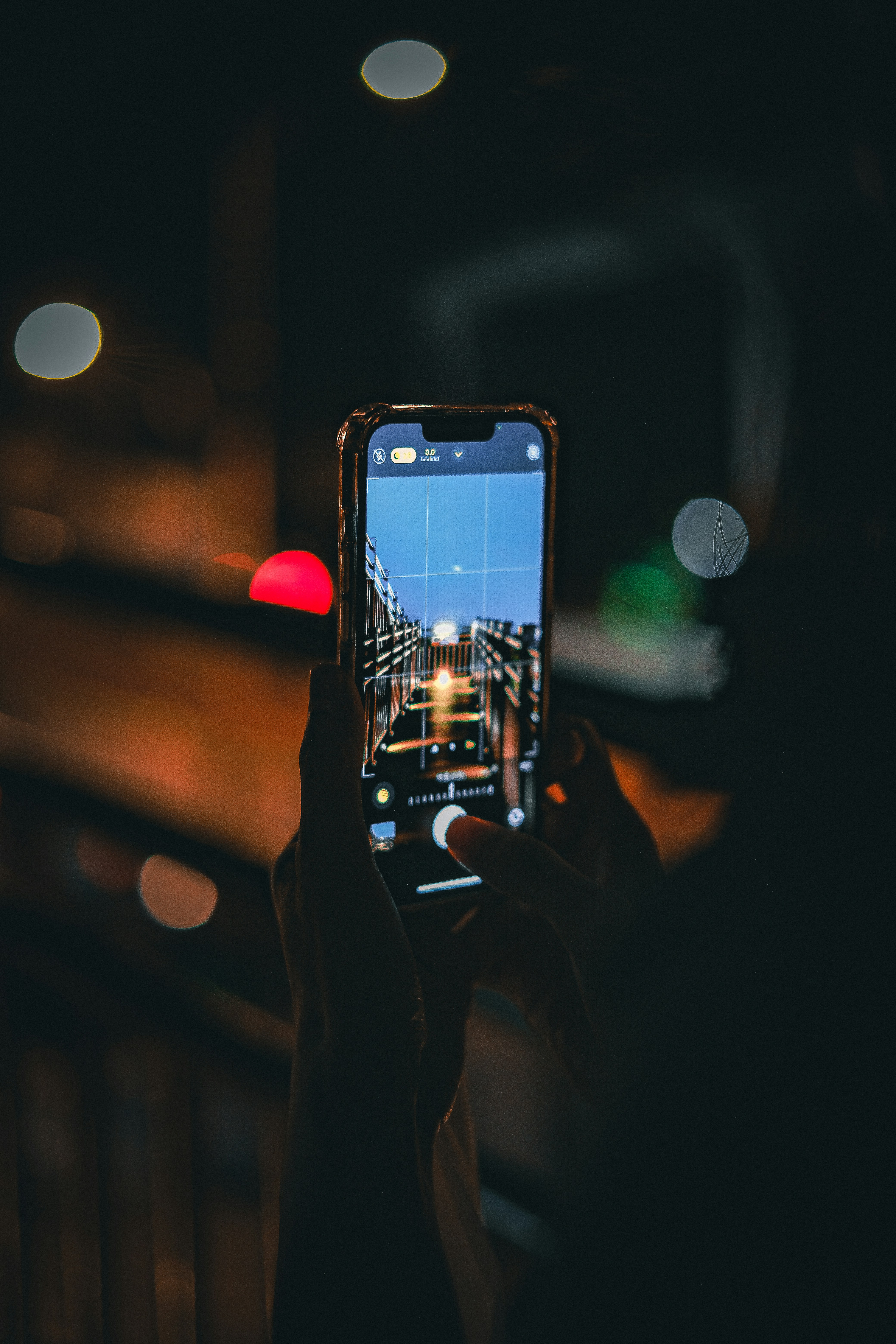 a person holding a cell phone