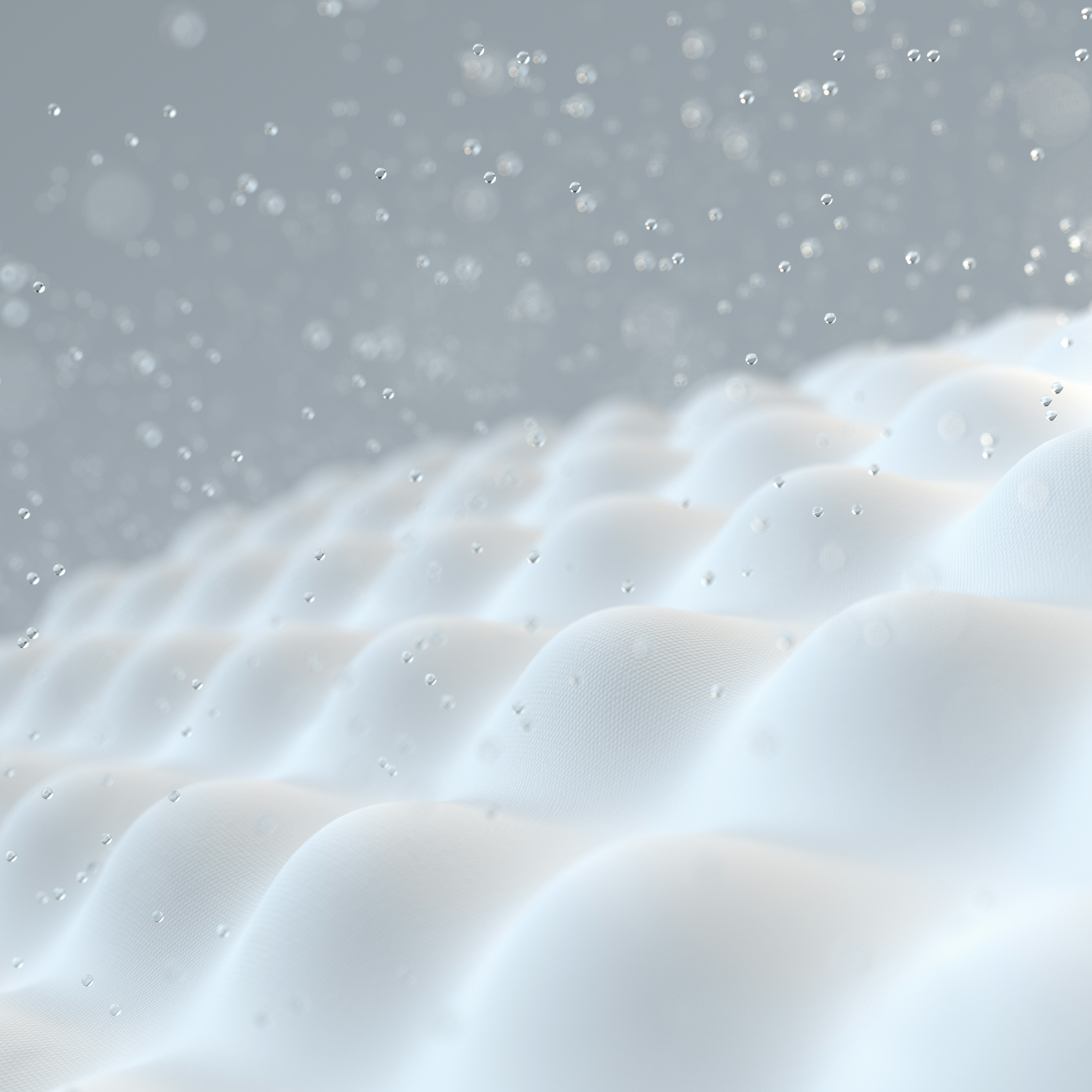 An image of an embossed waterproof fabric material taken in close proximity