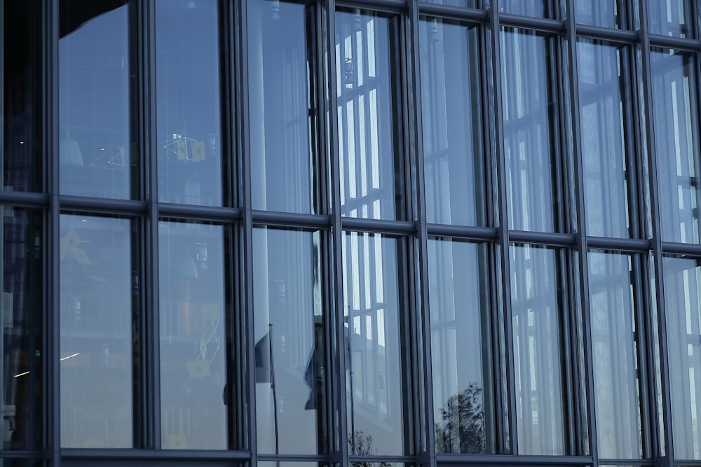 a building with many windows