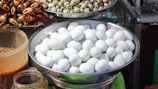 An inviting display of salted eggs with various flavors available.