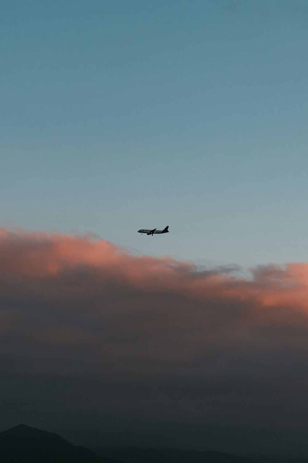 a plane flying in the sky