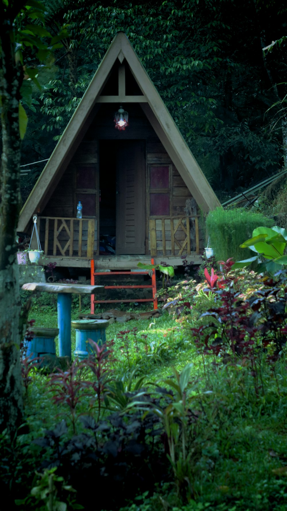 a small house in the woods