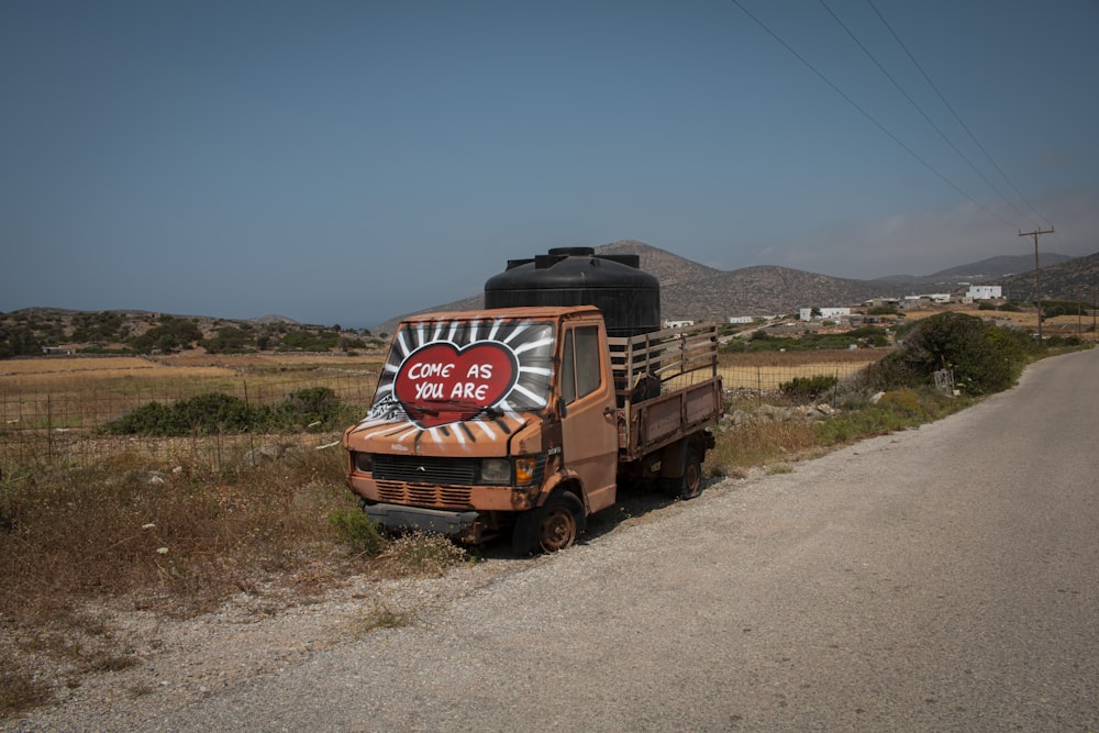 a truck on the road