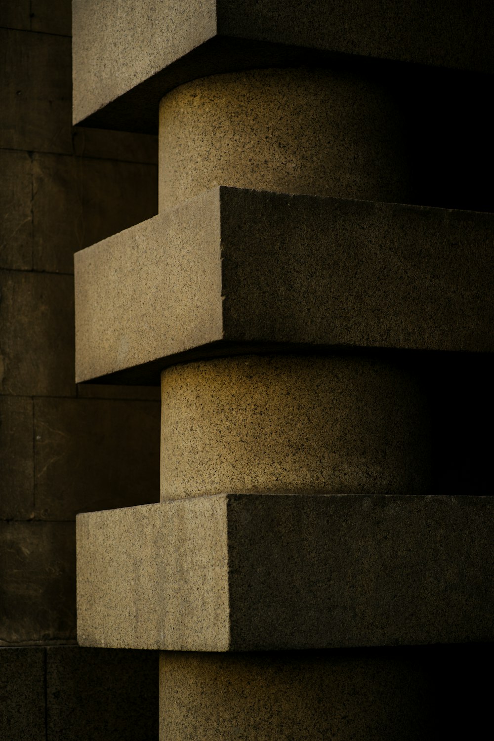 a close-up of a staircase