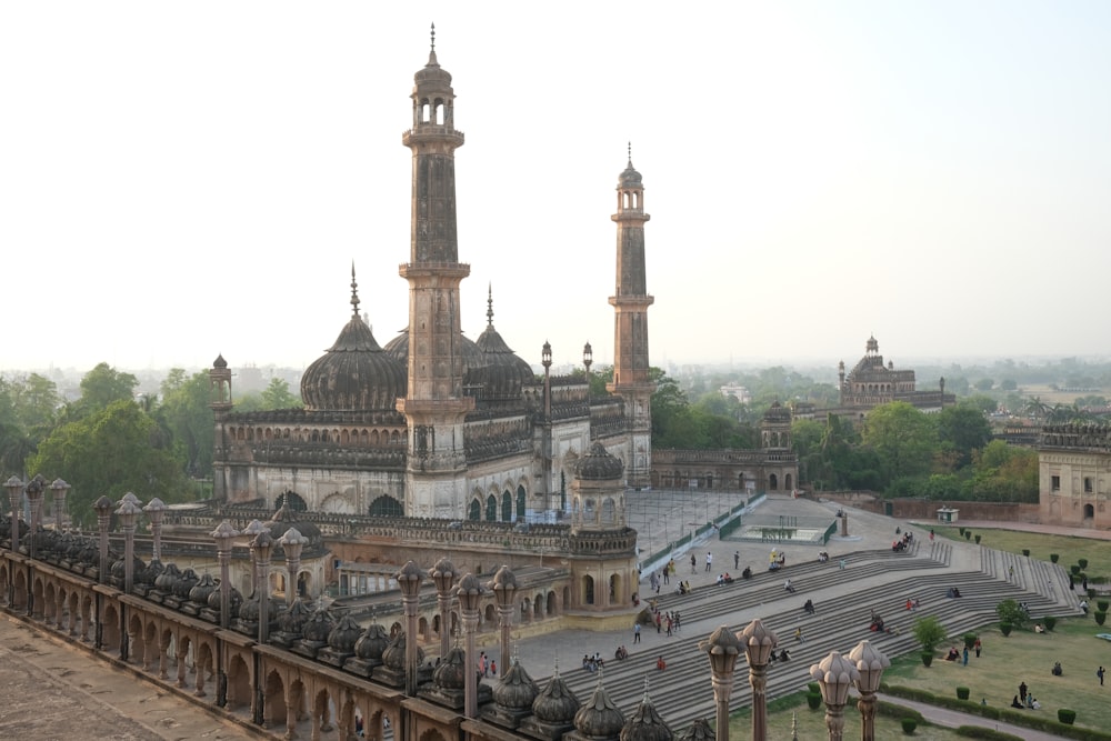 a large building with towers and spires