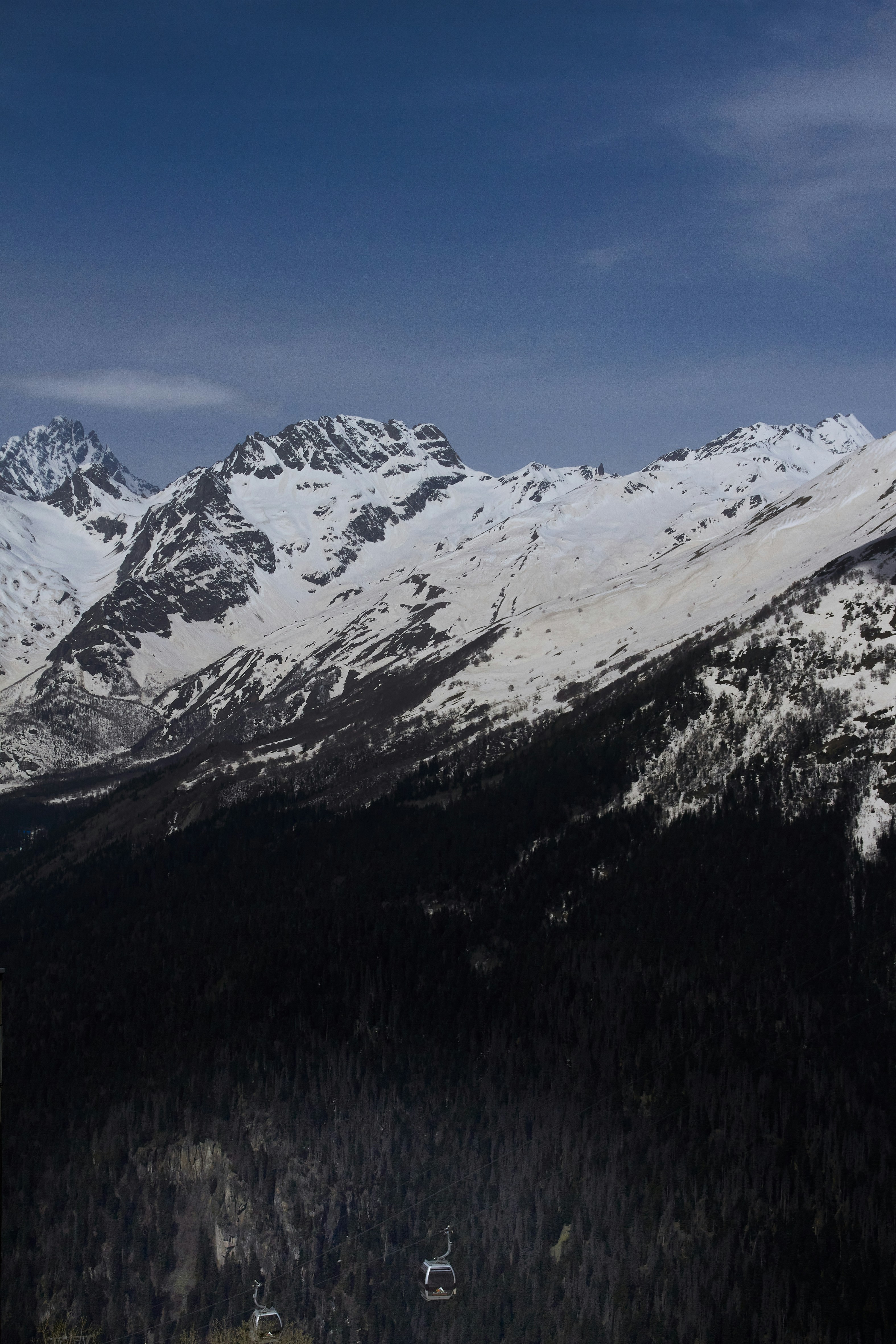 Una cordillera nevada