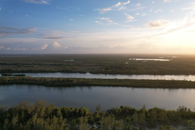 A serene landscape from a relaxing adventure game developed by Superpartners Games.