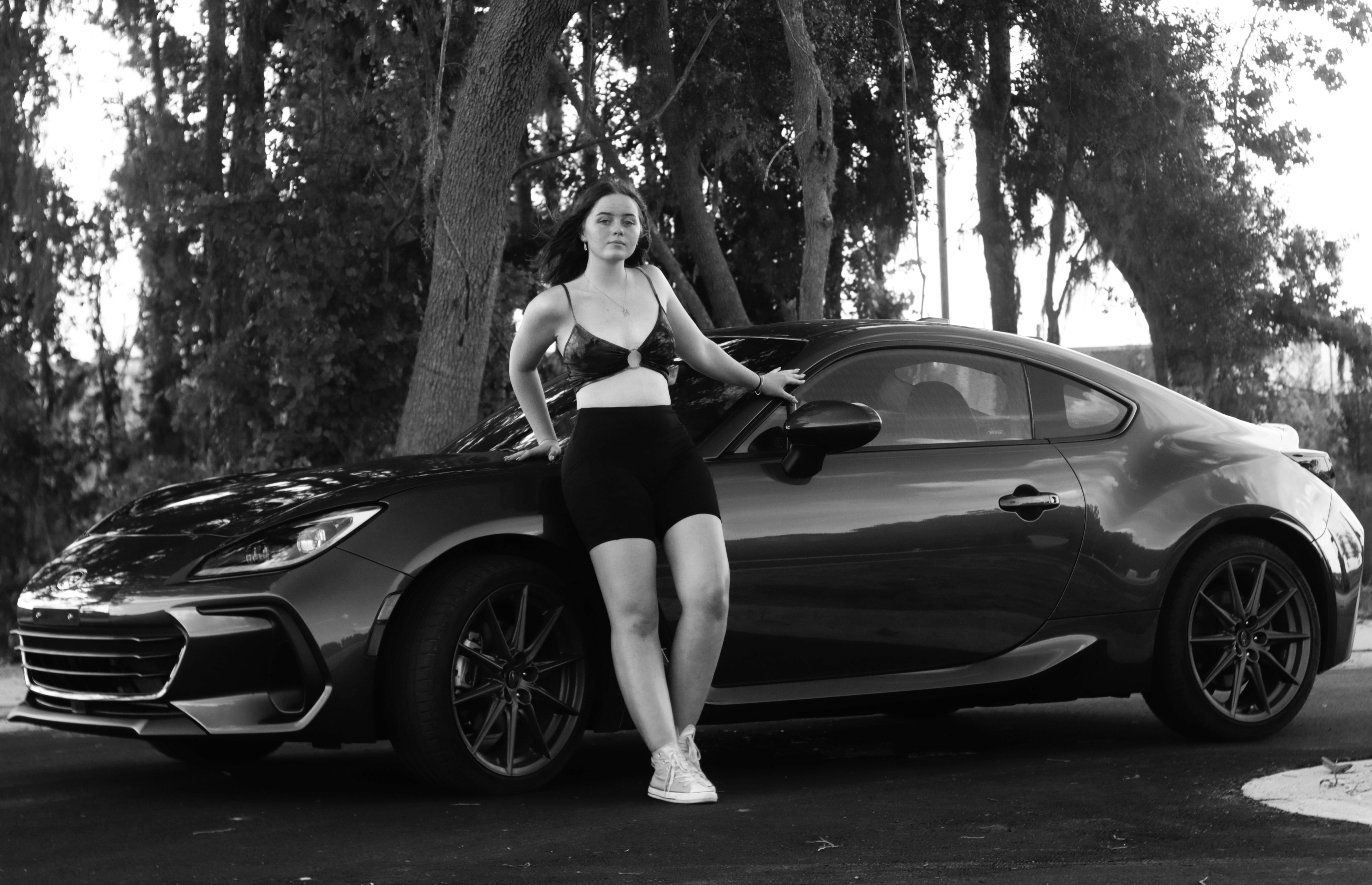 Professional woman driver