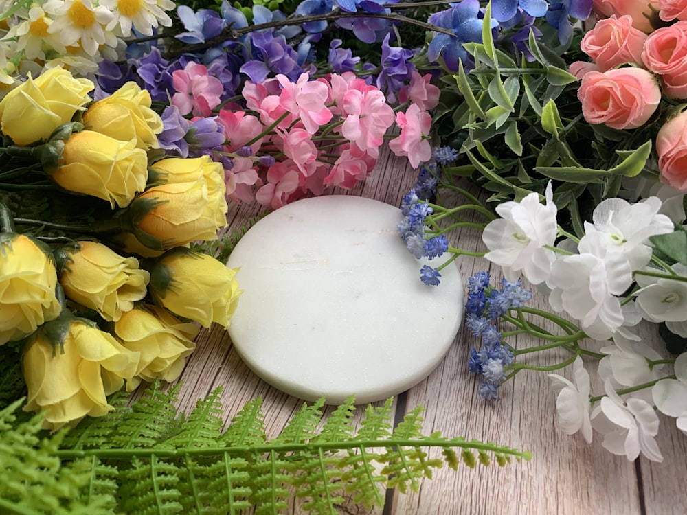 a bowl of flowers