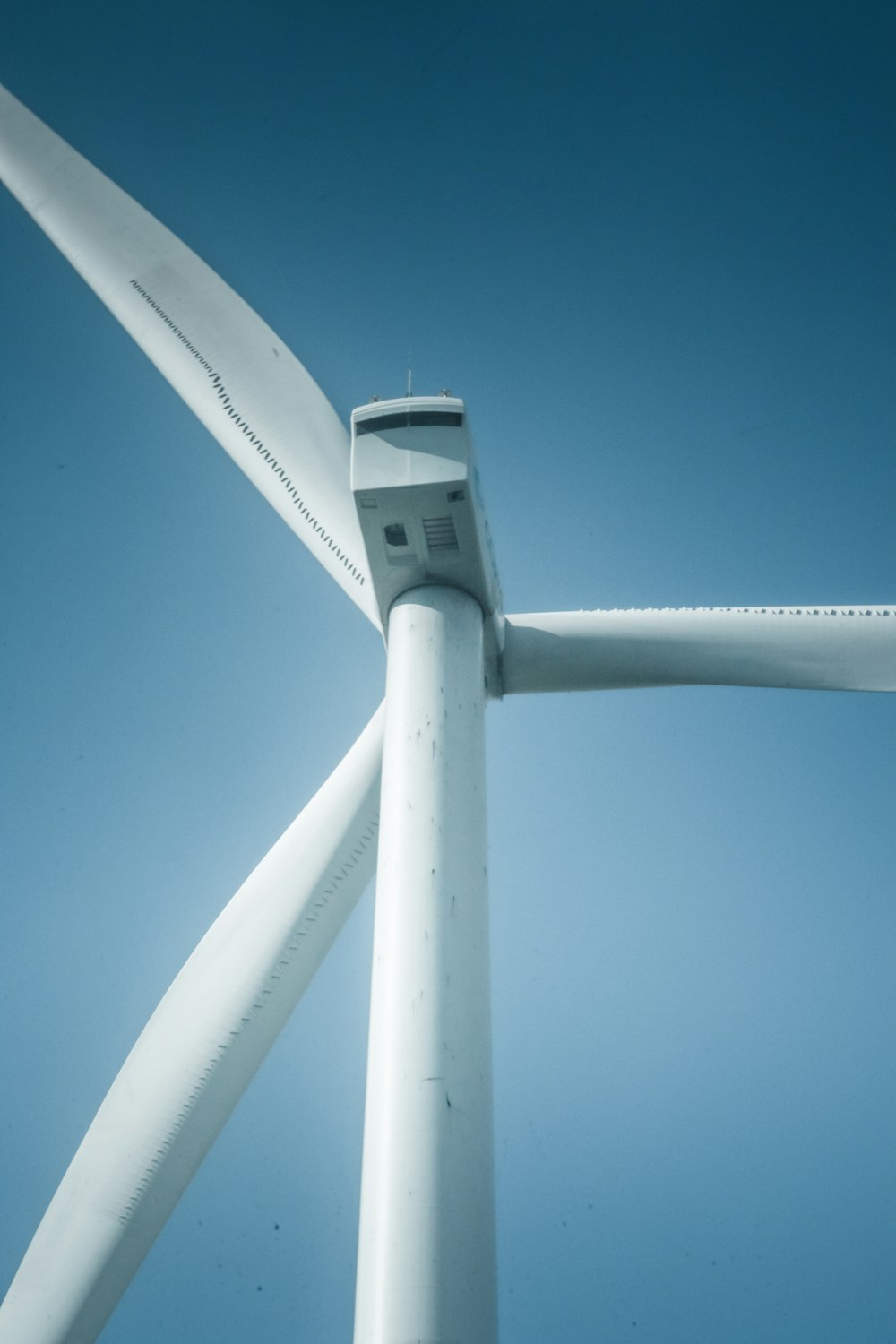 a close-up of a windmill