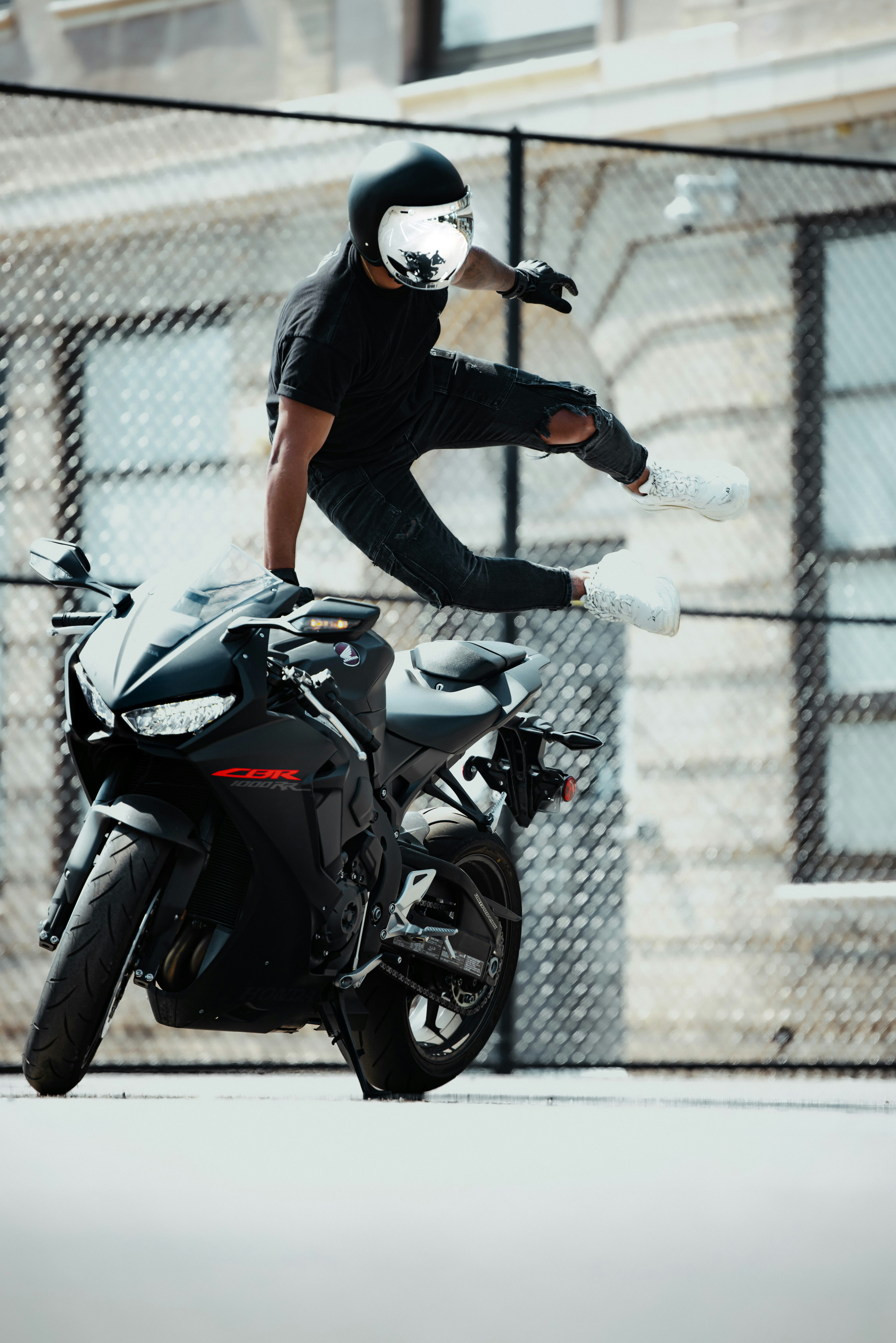 A man riding a motorcycle photo – Free Denver Image on Unsplash