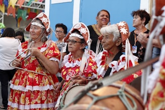 a group of people in clothing