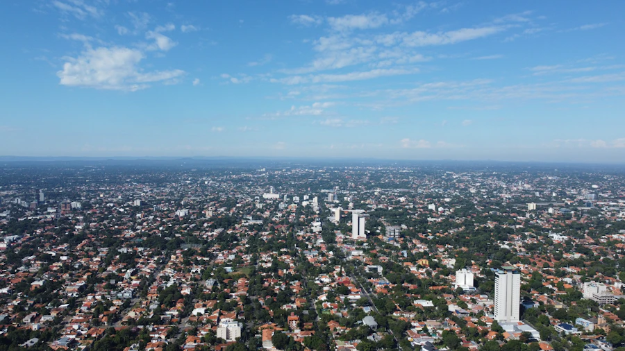 Aerial view of Asunción, a natural place to begin a city-level search for Paraguay women dating