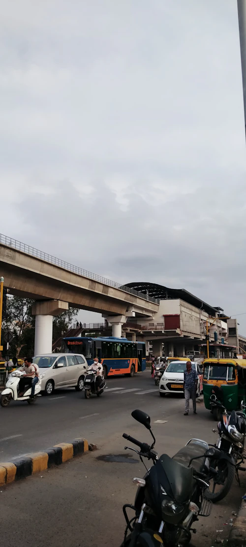 Metro track over road